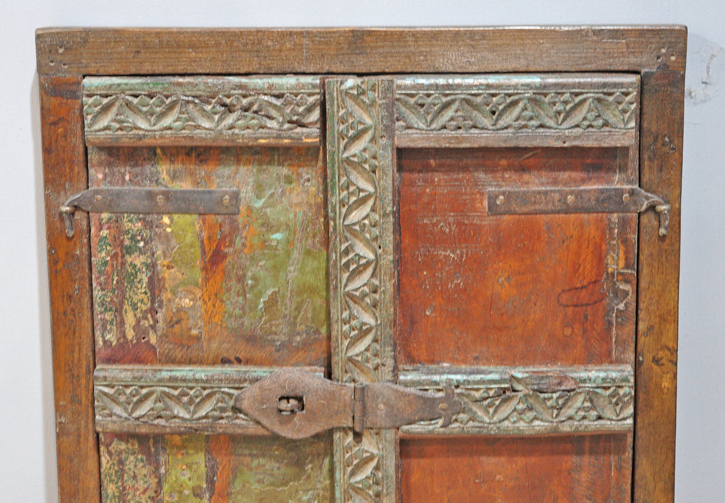 Antique Wooden Wall Décor Window Panels With Frame Original Old Hand Crafted