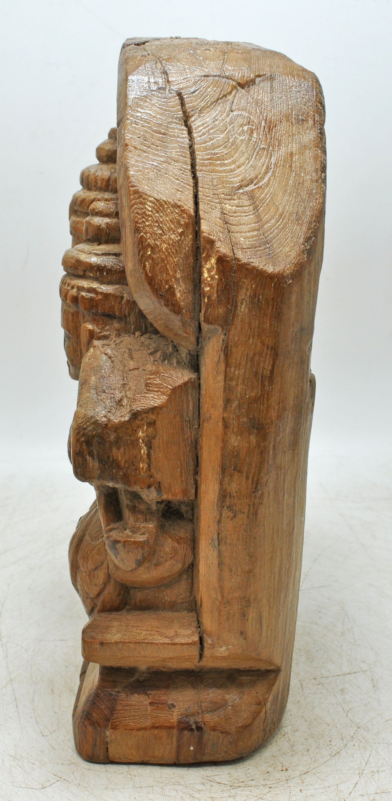 Antique Wooden God Shiva Parwati Statue Idol Figurine Original Old Fine Hand Carved