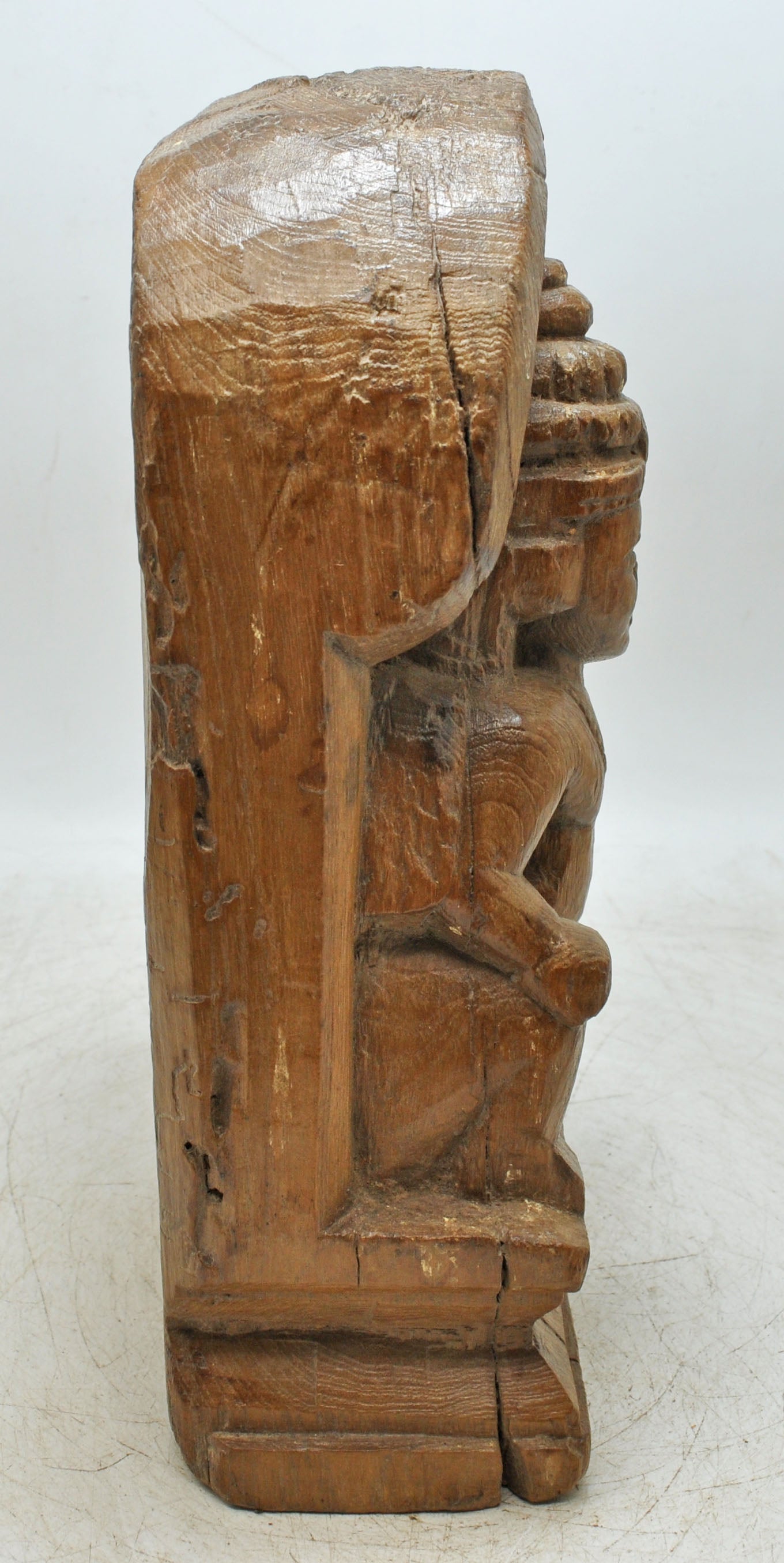 Antique Wooden God Shiva Parwati Statue Idol Figurine Original Old Fine Hand Carved