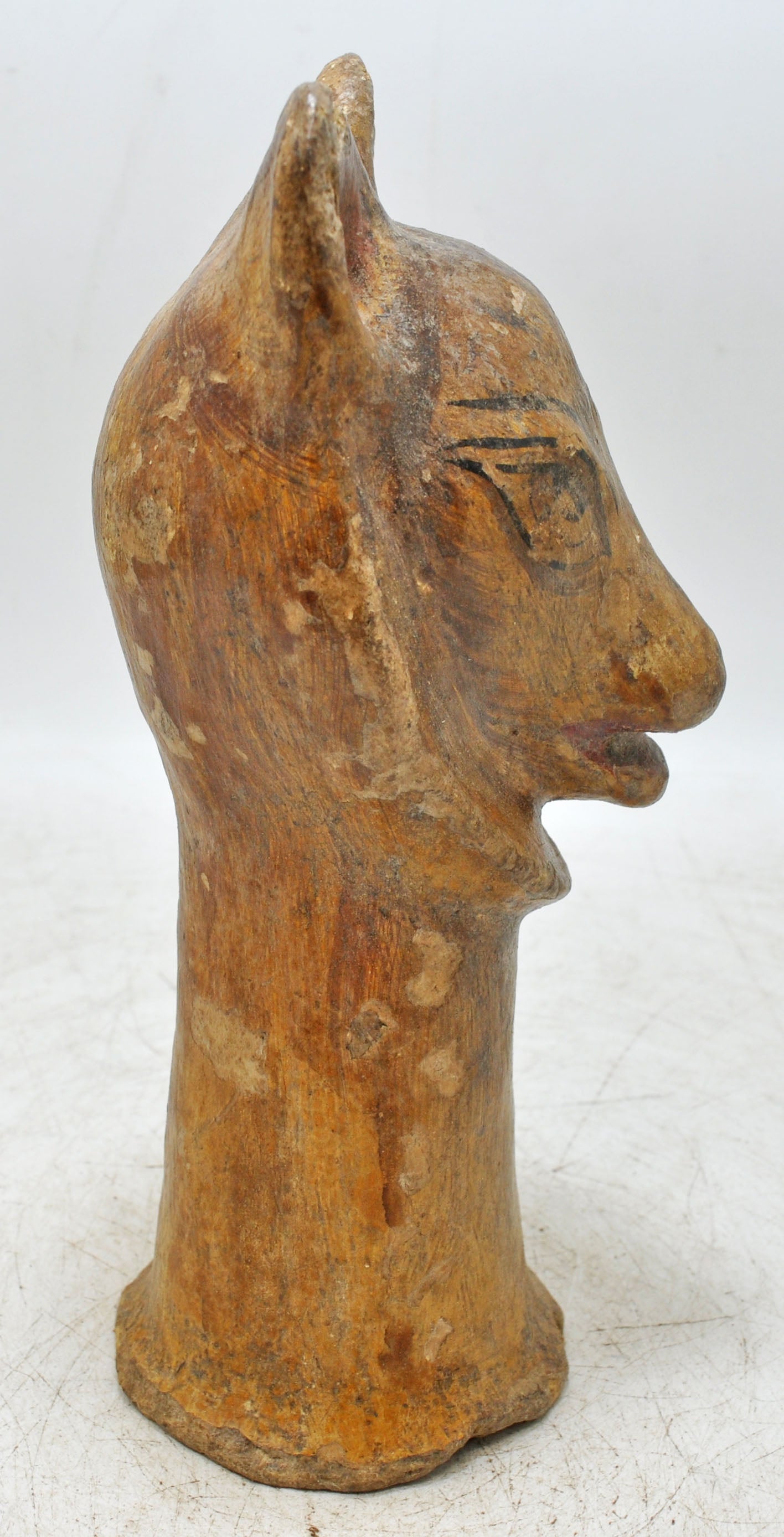 Vintage Paper Mache Lion Figurine Original Old Hand Crafted