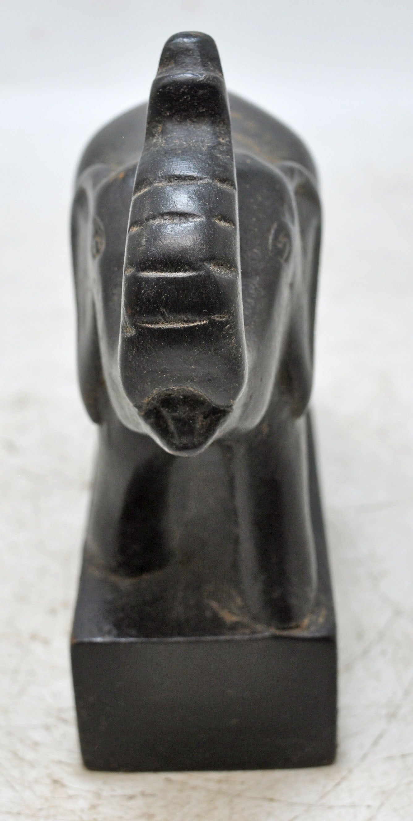 Antique Wooden Elephant Figurine Original Old Fine Hand Carved