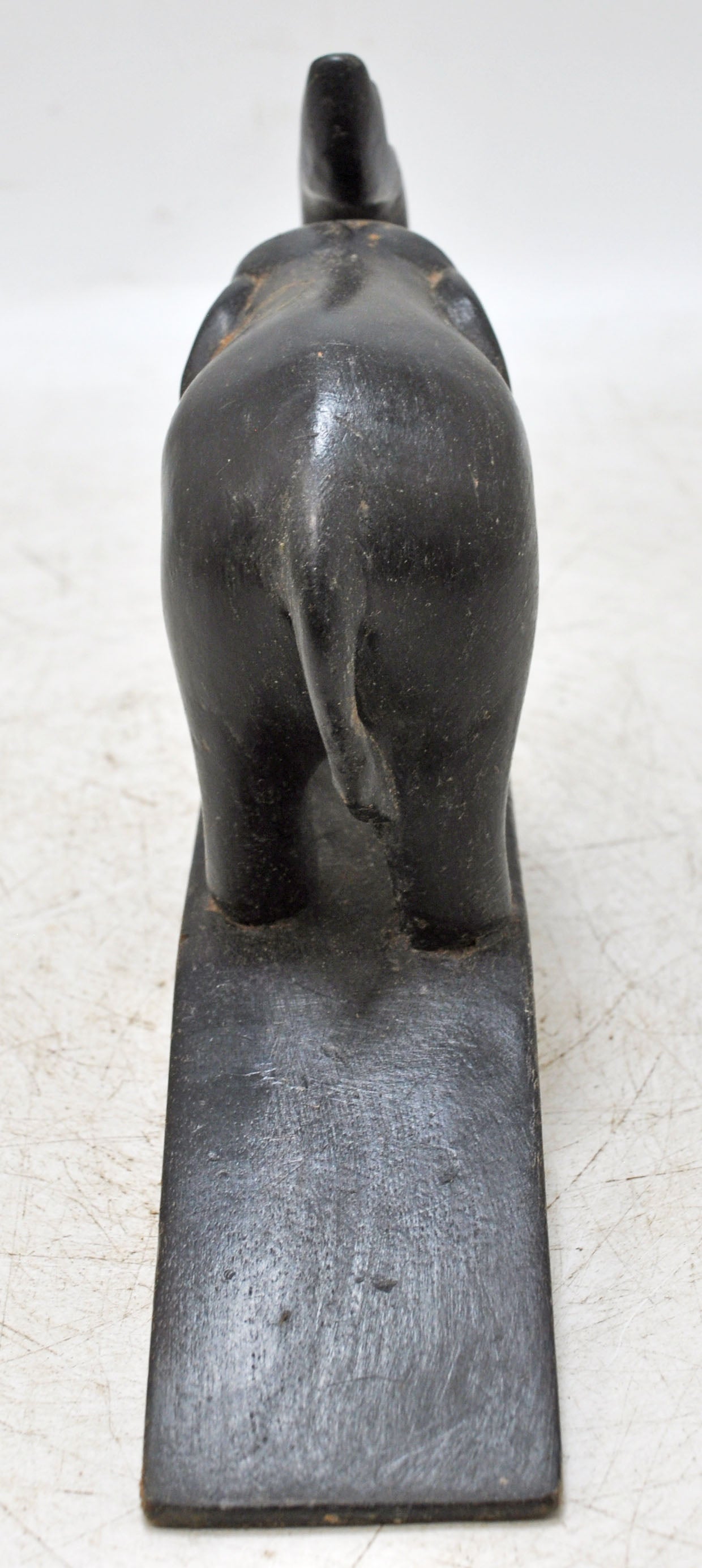 Antique Wooden Elephant Figurine Original Old Fine Hand Carved