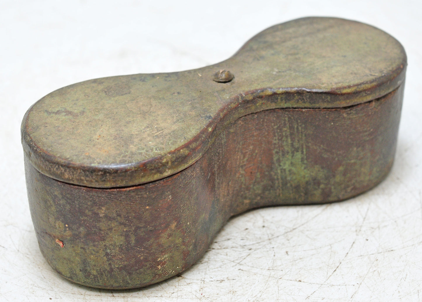 Antique Wooden Kitchenware Spice Box Original Old Hand Carved