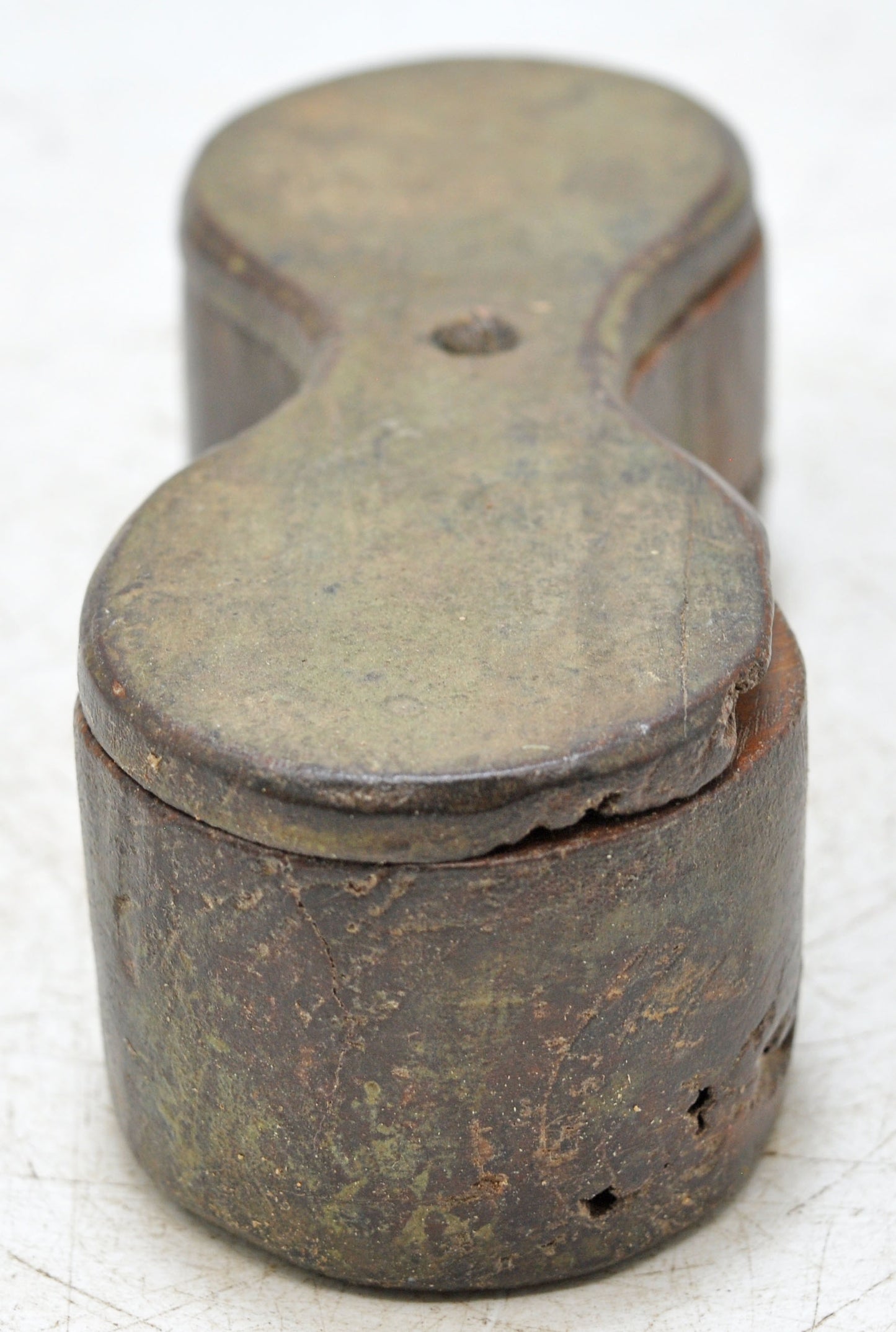 Antique Wooden Kitchenware Spice Box Original Old Hand Carved