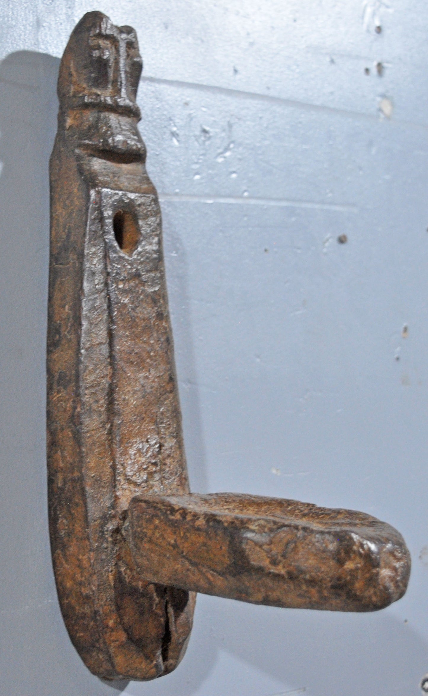 Antique Wooden Horse Shaped Wall Candle Holder Original Old Hand Carved