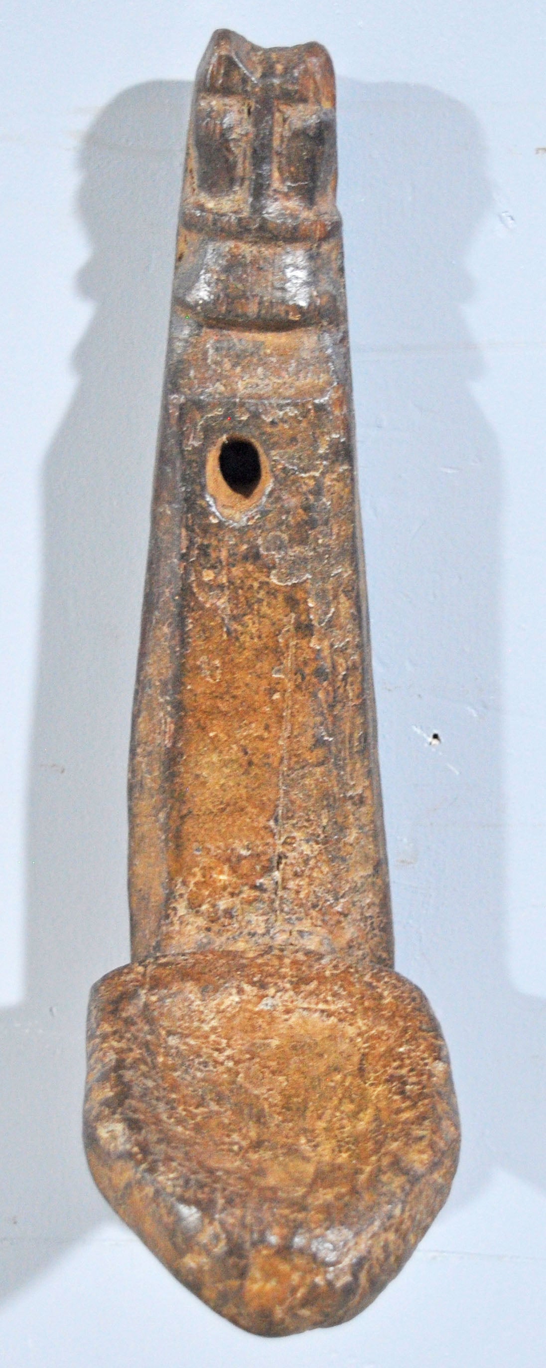 Antique Wooden Horse Shaped Wall Candle Holder Original Old Hand Carved