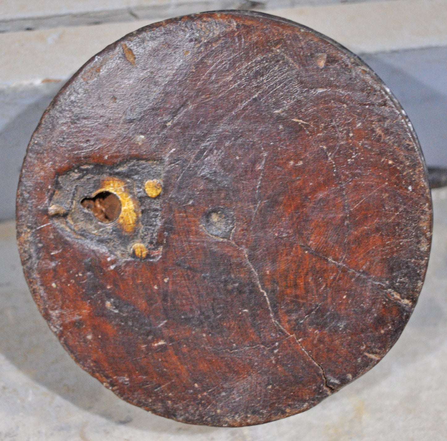 Antique Wooden Wall Hanging 1 Hook Hanger Original Old Hand Carved