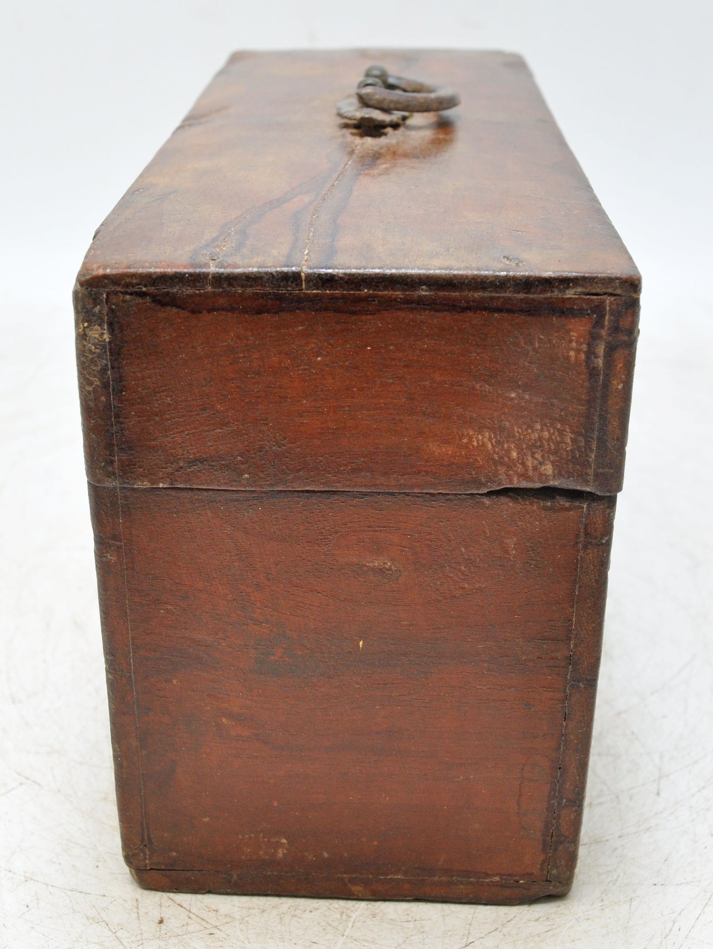 Antique Teak Wood Storage Chest Box Original Old Hand Crafted