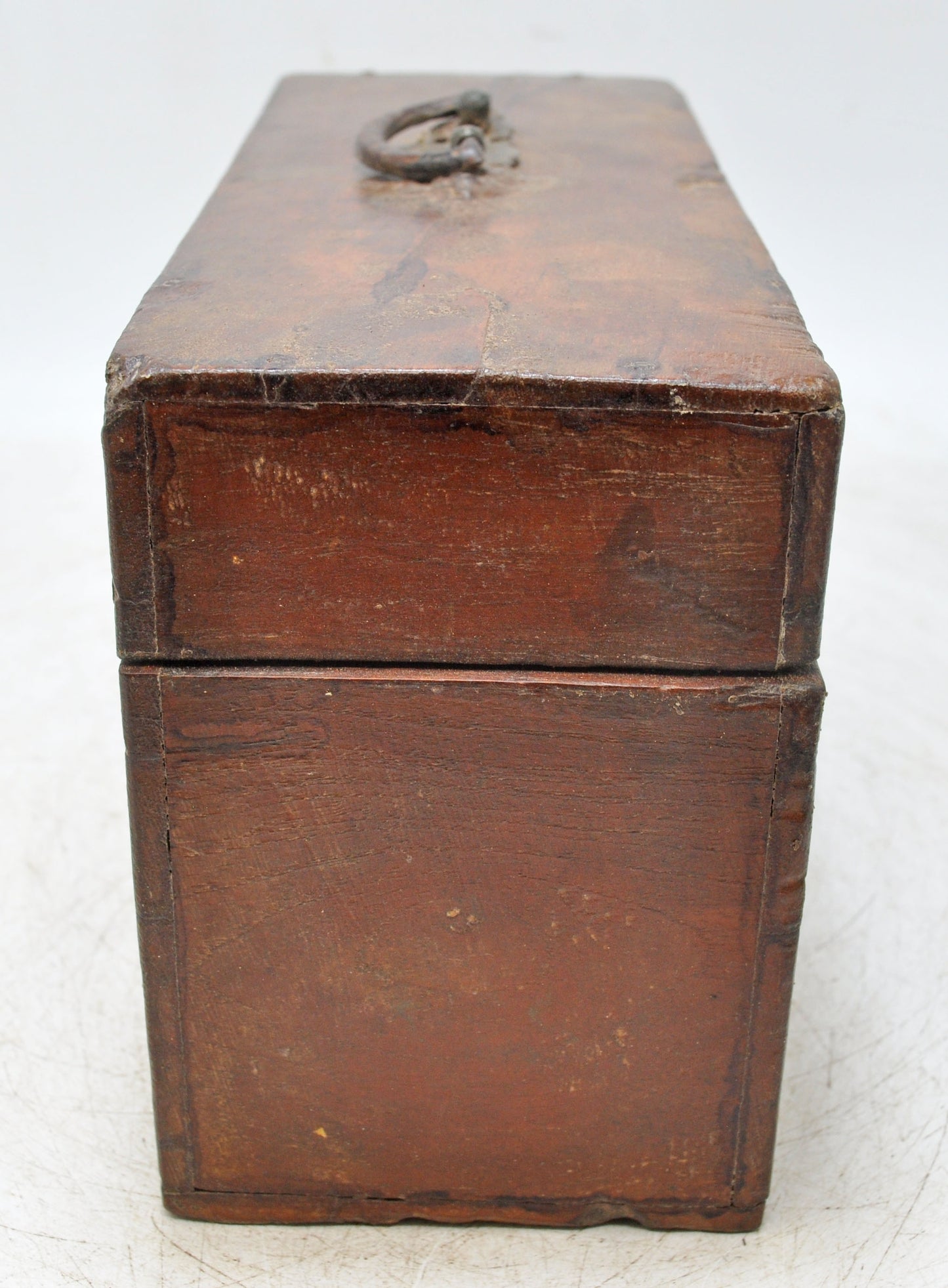 Antique Teak Wood Storage Chest Box Original Old Hand Crafted