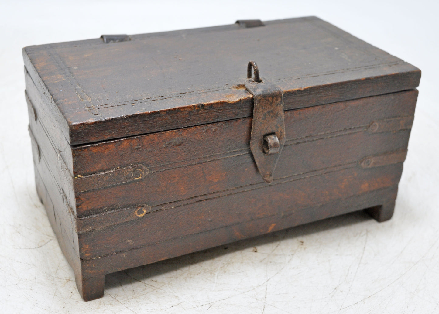 Vintage Wooden Small Storage Box Original Old Hand Crafted