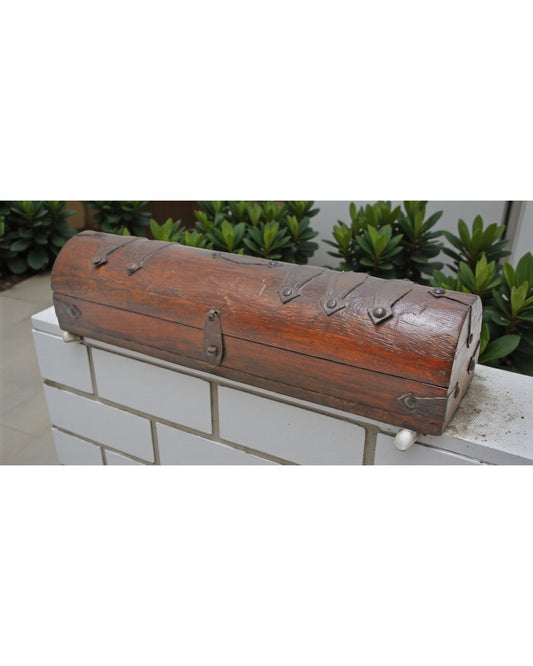 Vintage Wooden Pencil Stationary Box Original Old Hand Crafted