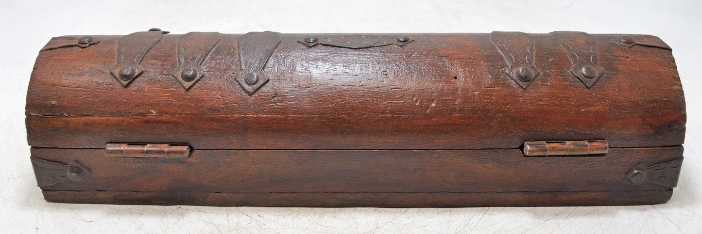 Vintage Wooden Pencil Stationary Box Original Old Hand Crafted