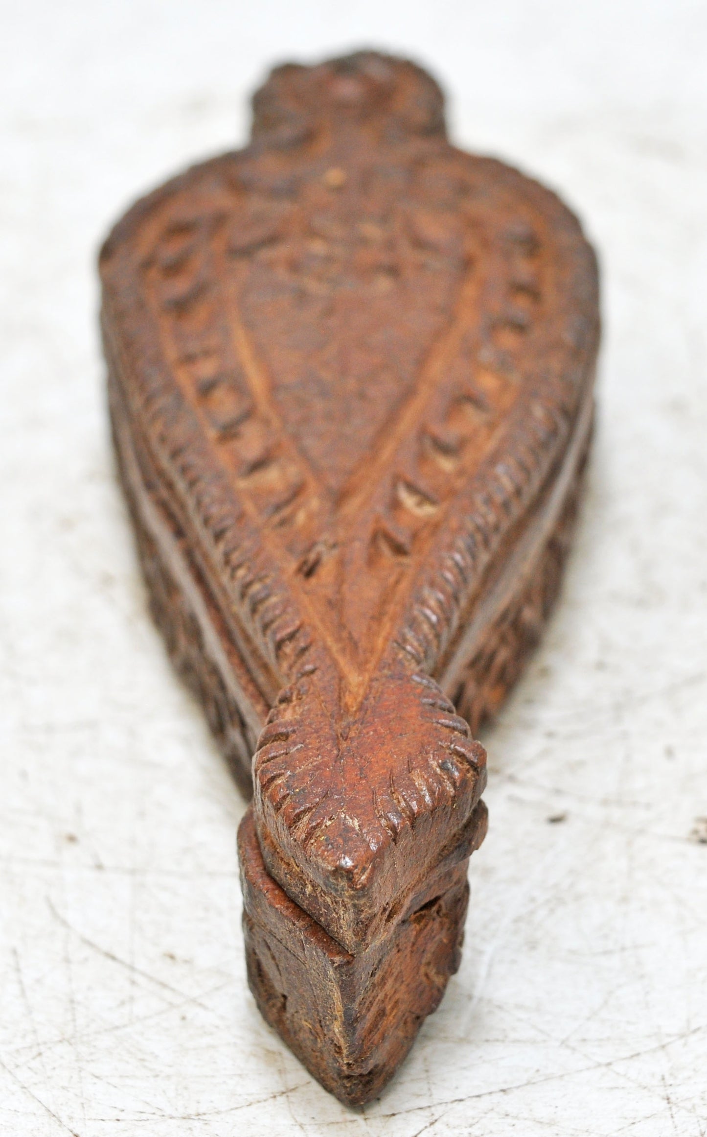 Vintage Wooden Kum Kum Powder Tika Box Original Old Hand Crafted