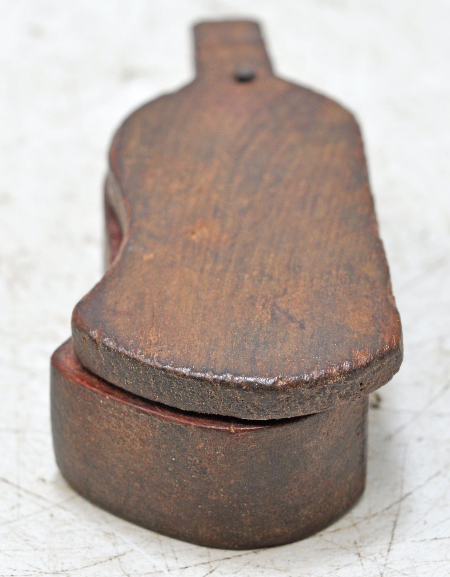 Vintage Wooden Kum Kum Powder Tika Box Original Old Hand Crafted