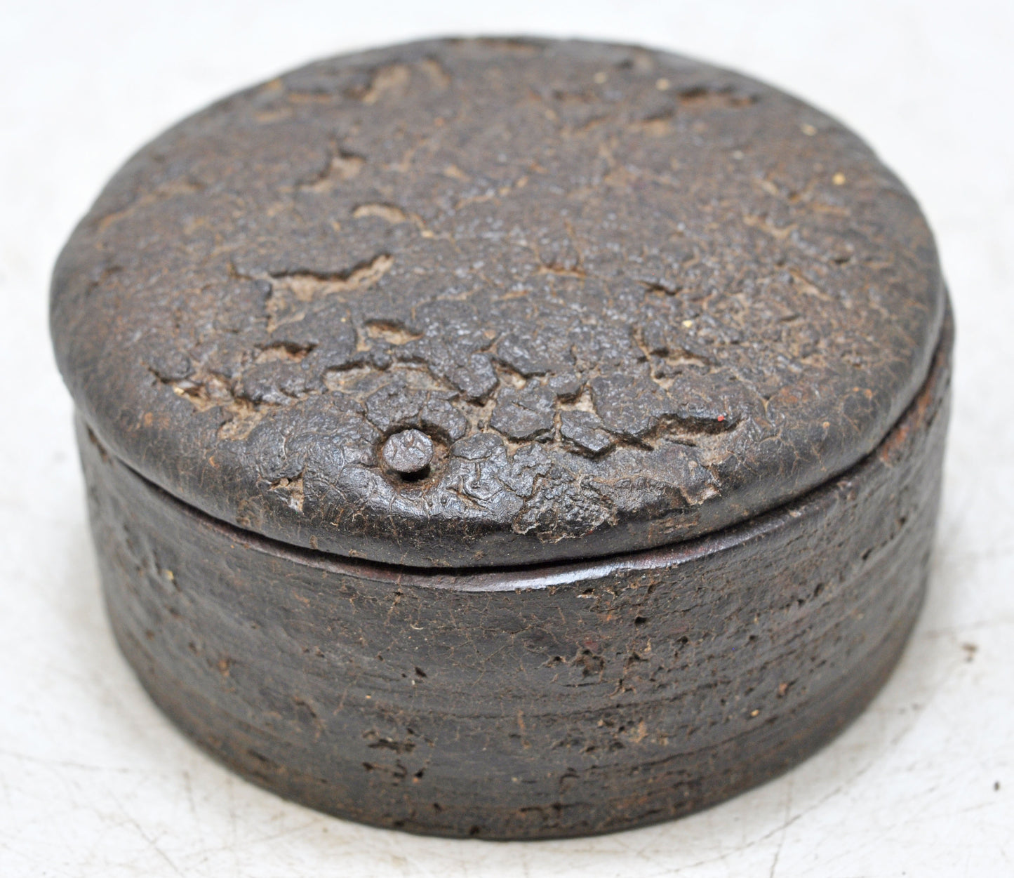 Vintage Wooden Kum Kum Powder Tika Box Original Old Hand Crafted