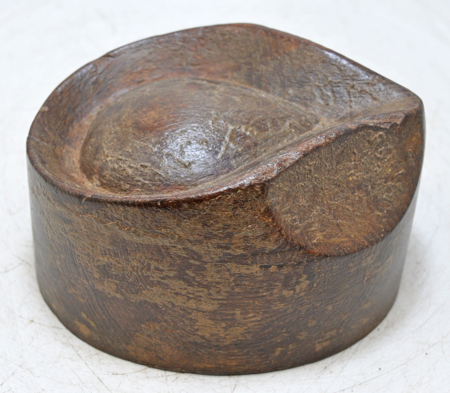 Antique Wooden 'Nehru' Hat Making Dye Tool Original Old Hand Carved