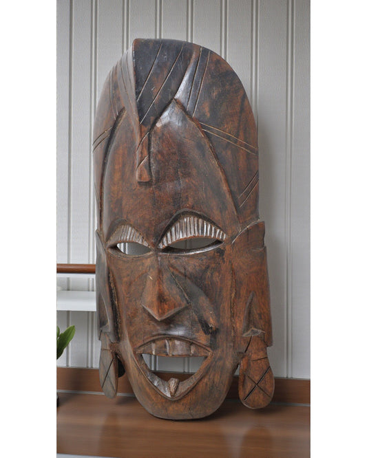 Antique Wooden Decorative Tribal Mask Original Old Hand Carved