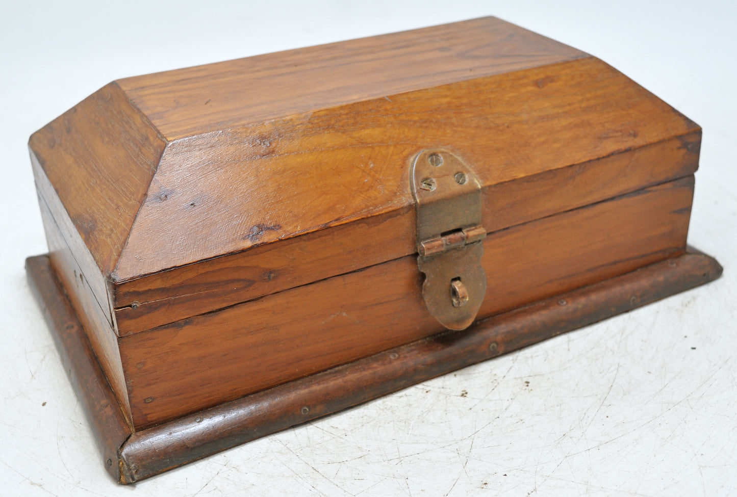 Vintage Wooden Storage Chest Box Original Old Hand Crafted