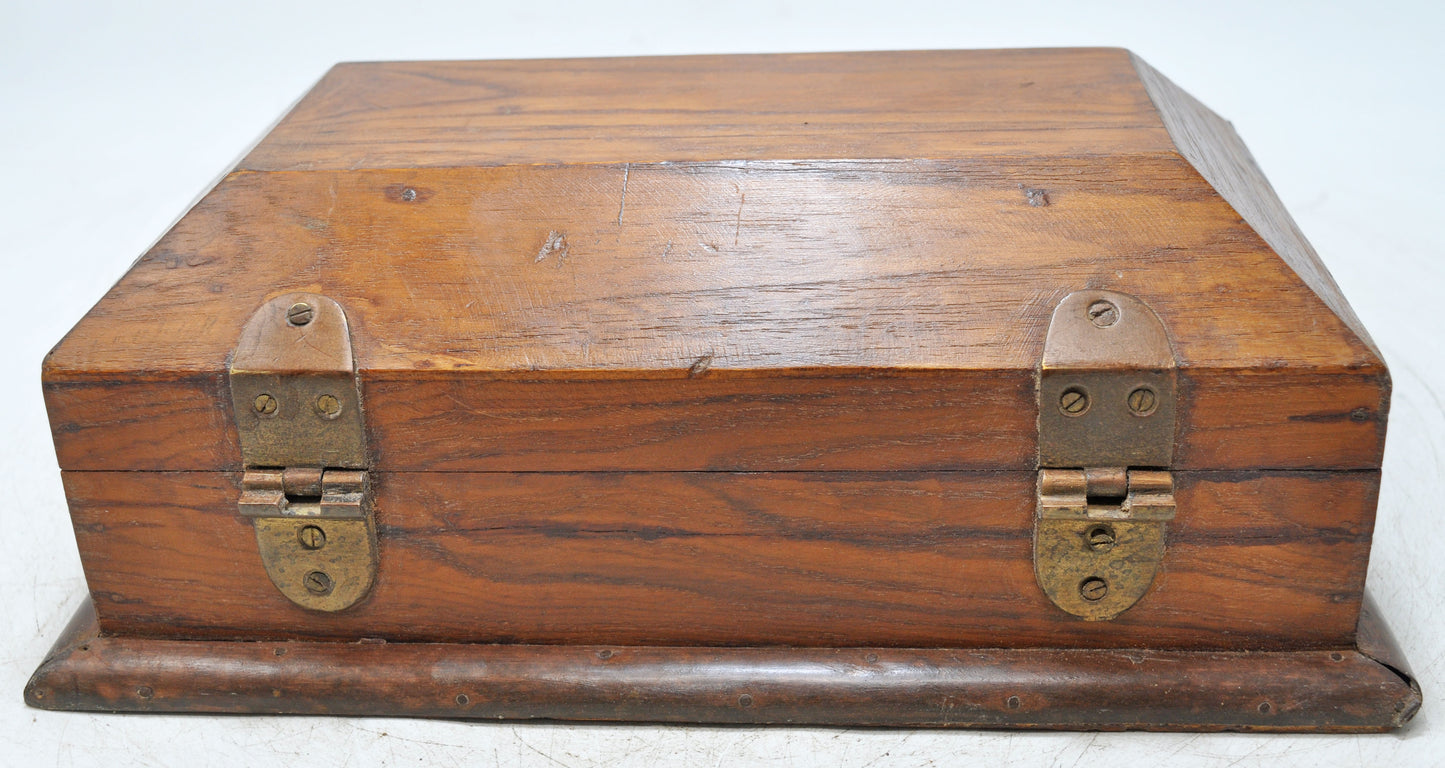 Vintage Wooden Storage Chest Box Original Old Hand Crafted