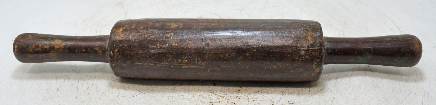 Antique Wooden Large Chapati Bread Rolling Pin Belan Original Old Hand Carved