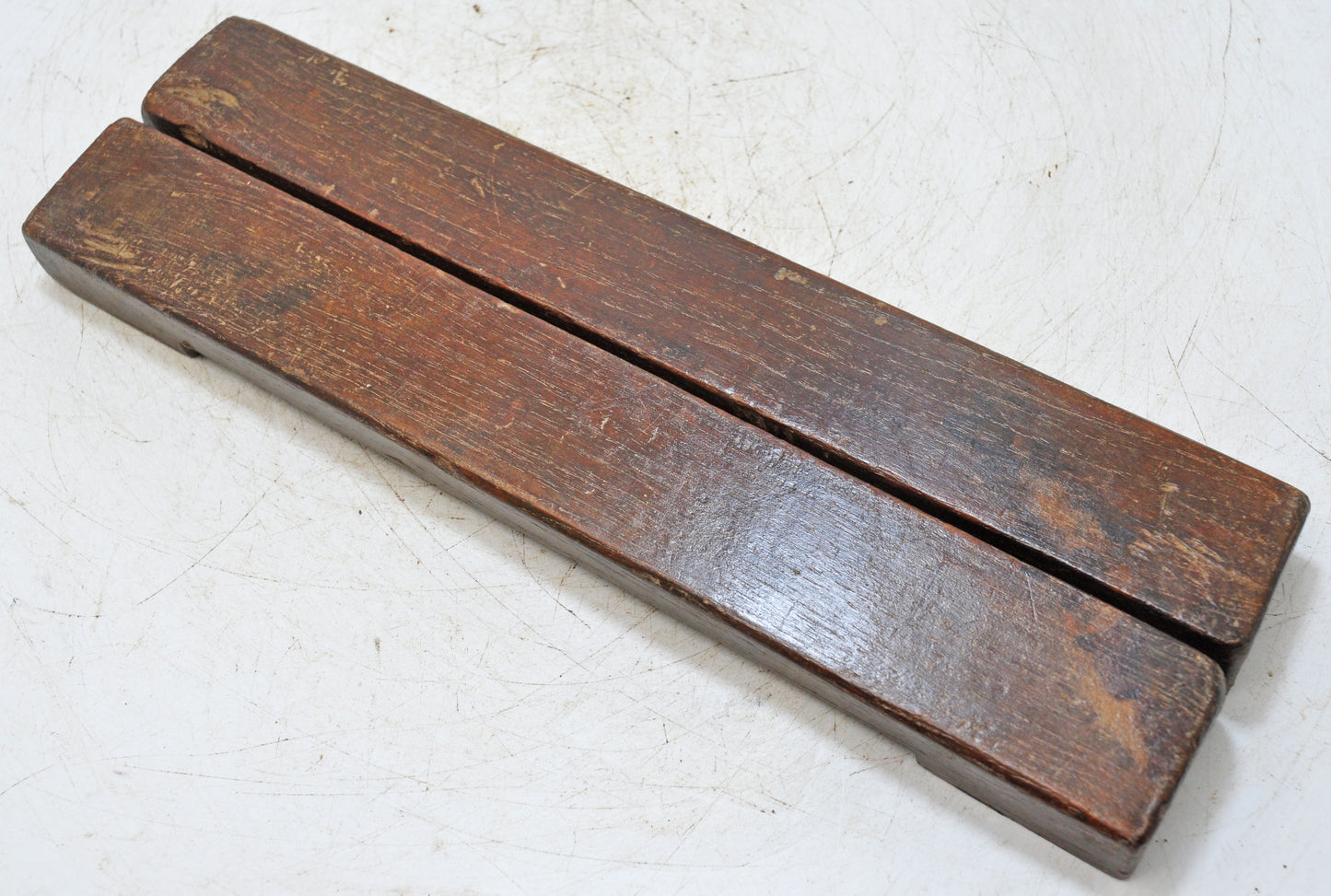 Antique Wooden Long Sweet Making Mould Original Old Hand Carved