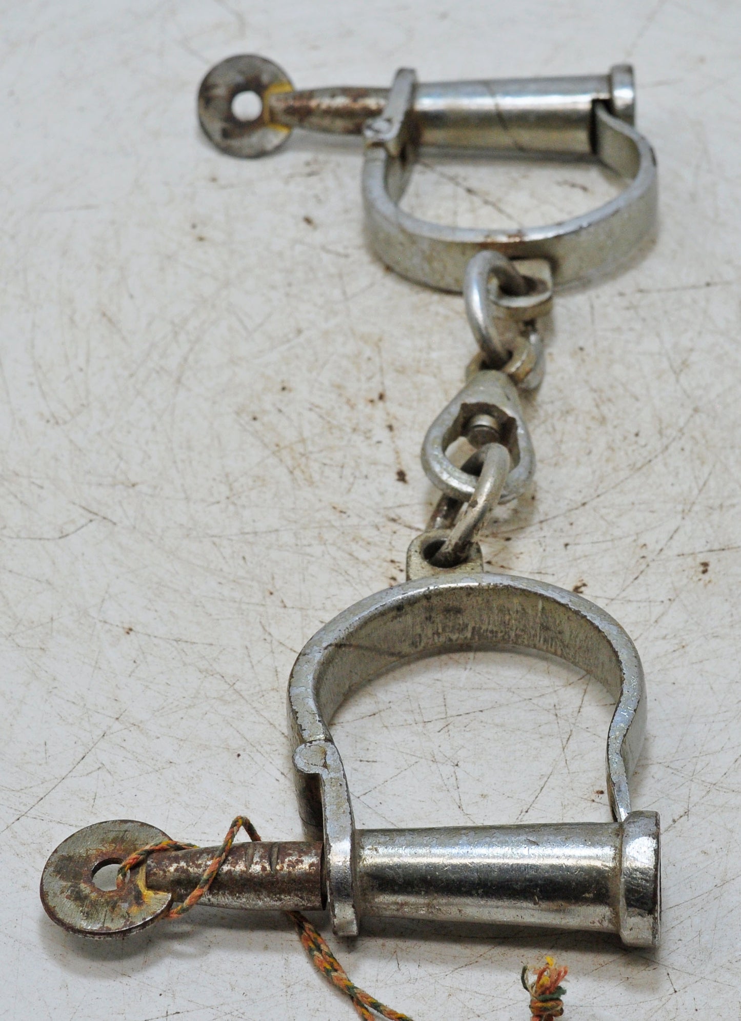 Antique Iron Decorative Handcuffs Lock Original Old Hand Crafted