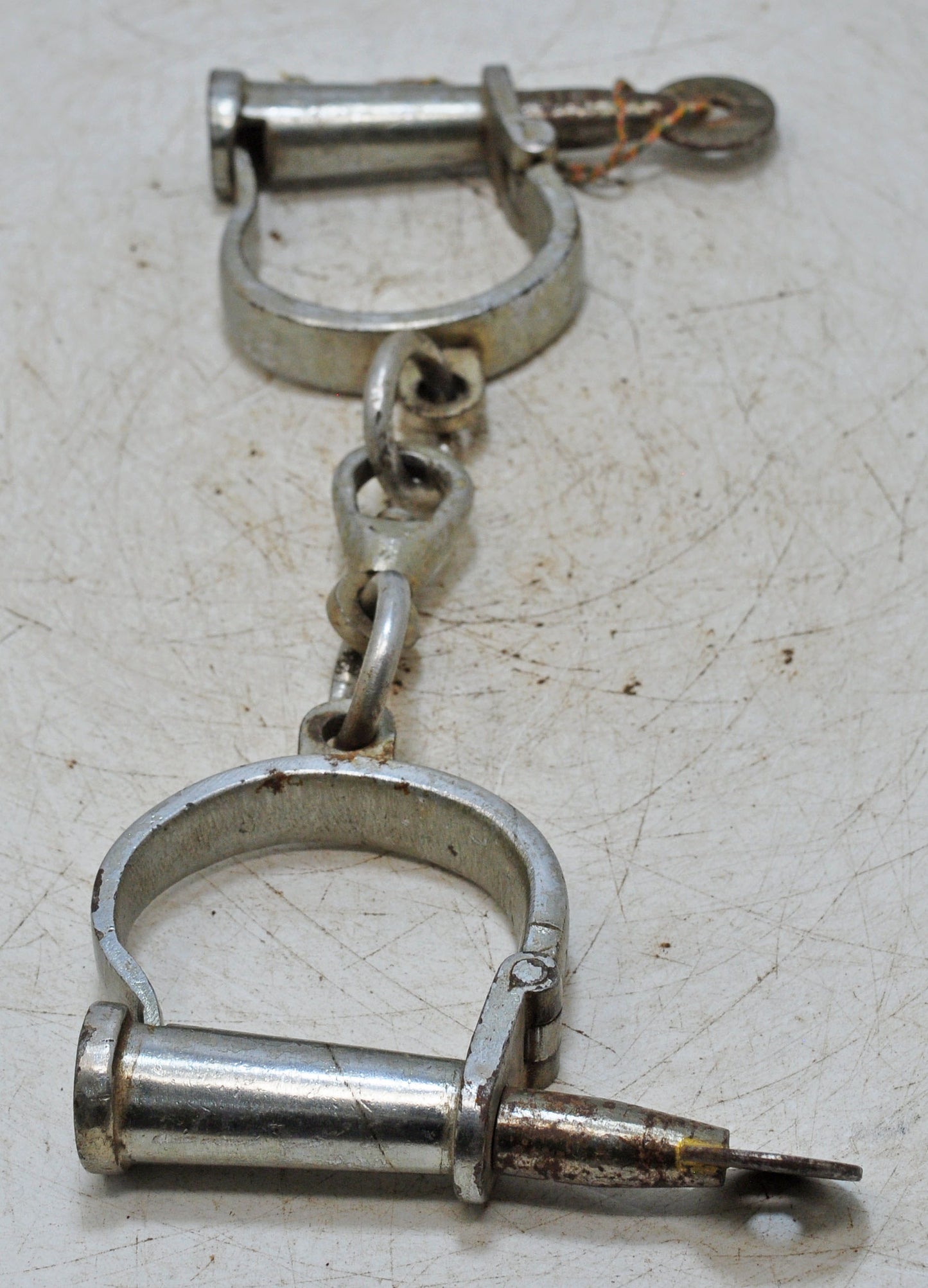 Antique Iron Decorative Handcuffs Lock Original Old Hand Crafted