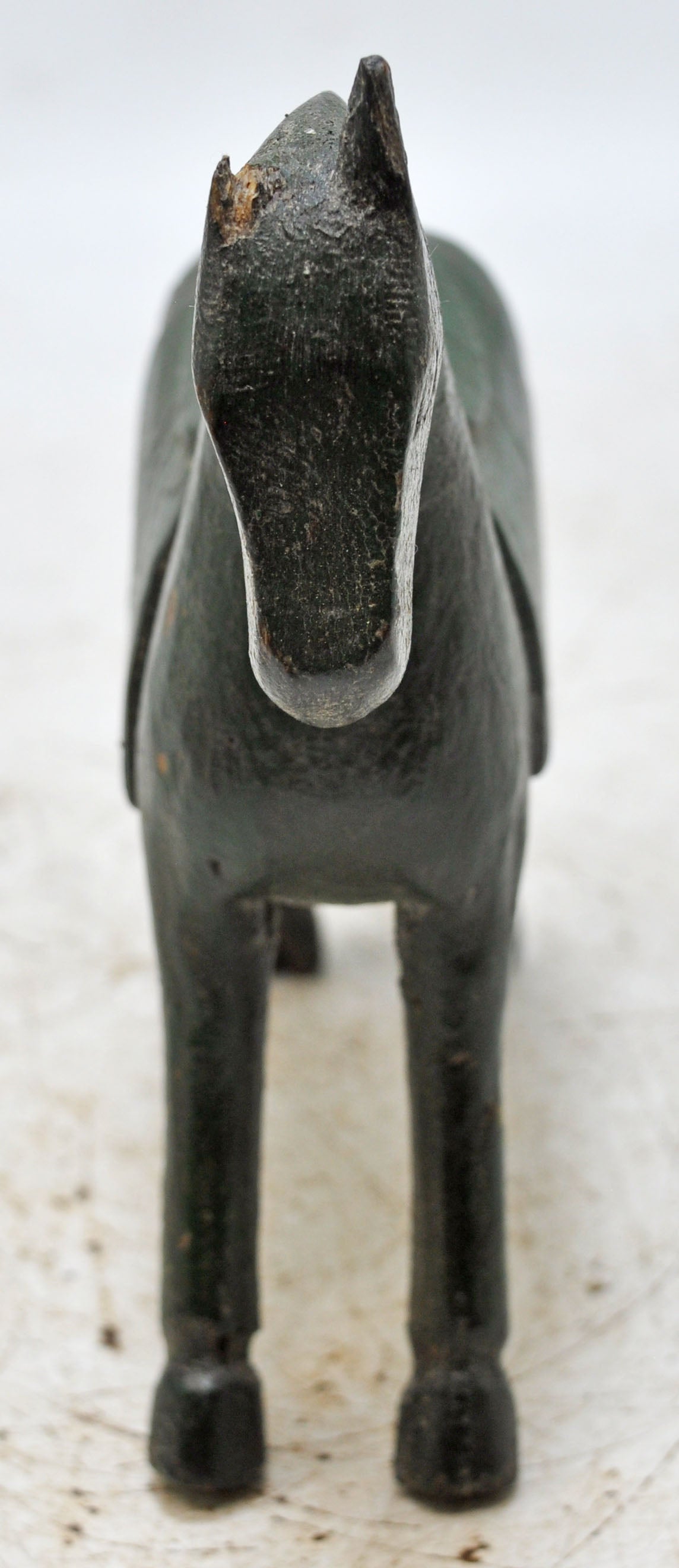 Vintage Wooden Horse Figurine Original Old Hand Carved