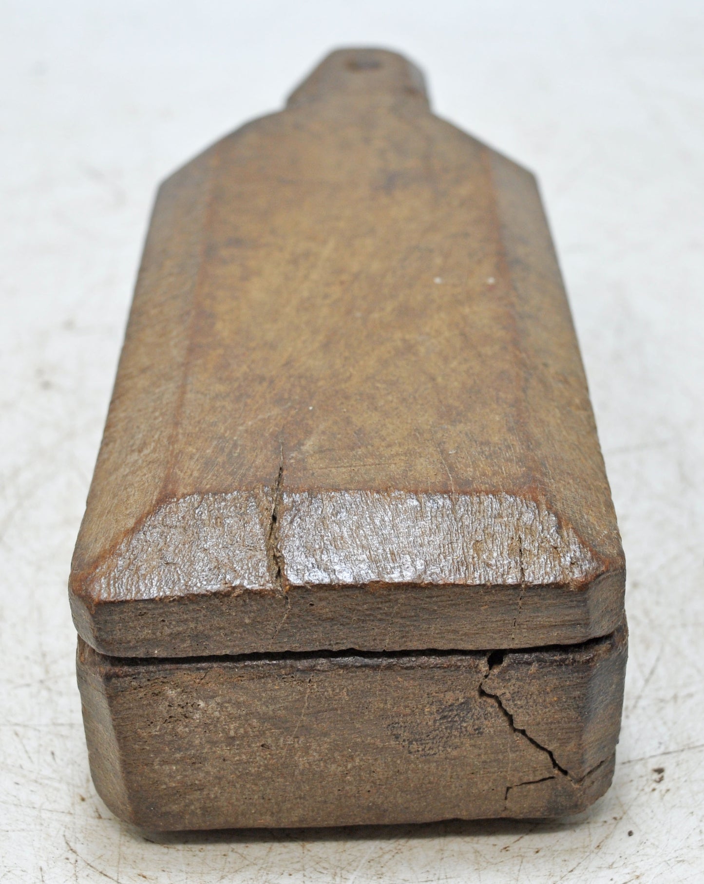 Antique Wooden Kitchenware Spice Box Original Old Hand Carved