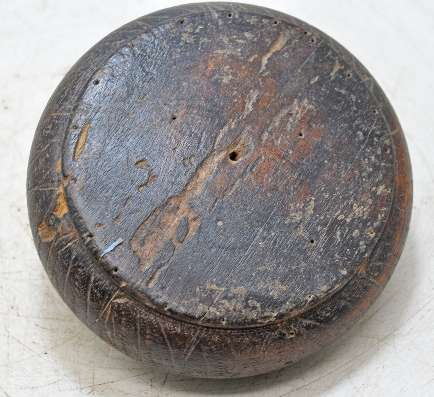 Antique Wooden Tobacco Opium Box Original Old Hand Carved