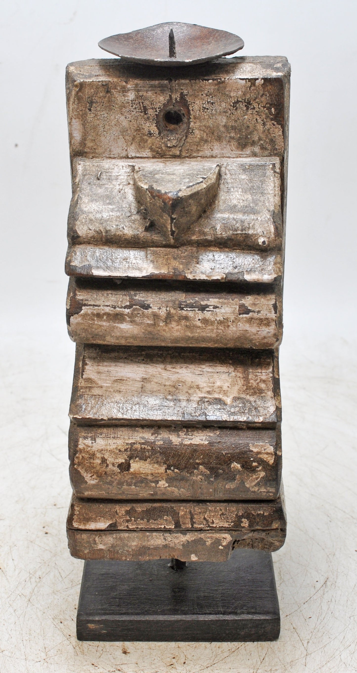 Antique Wooden Bracket Carving Candle Holder Original Old Hand Carved