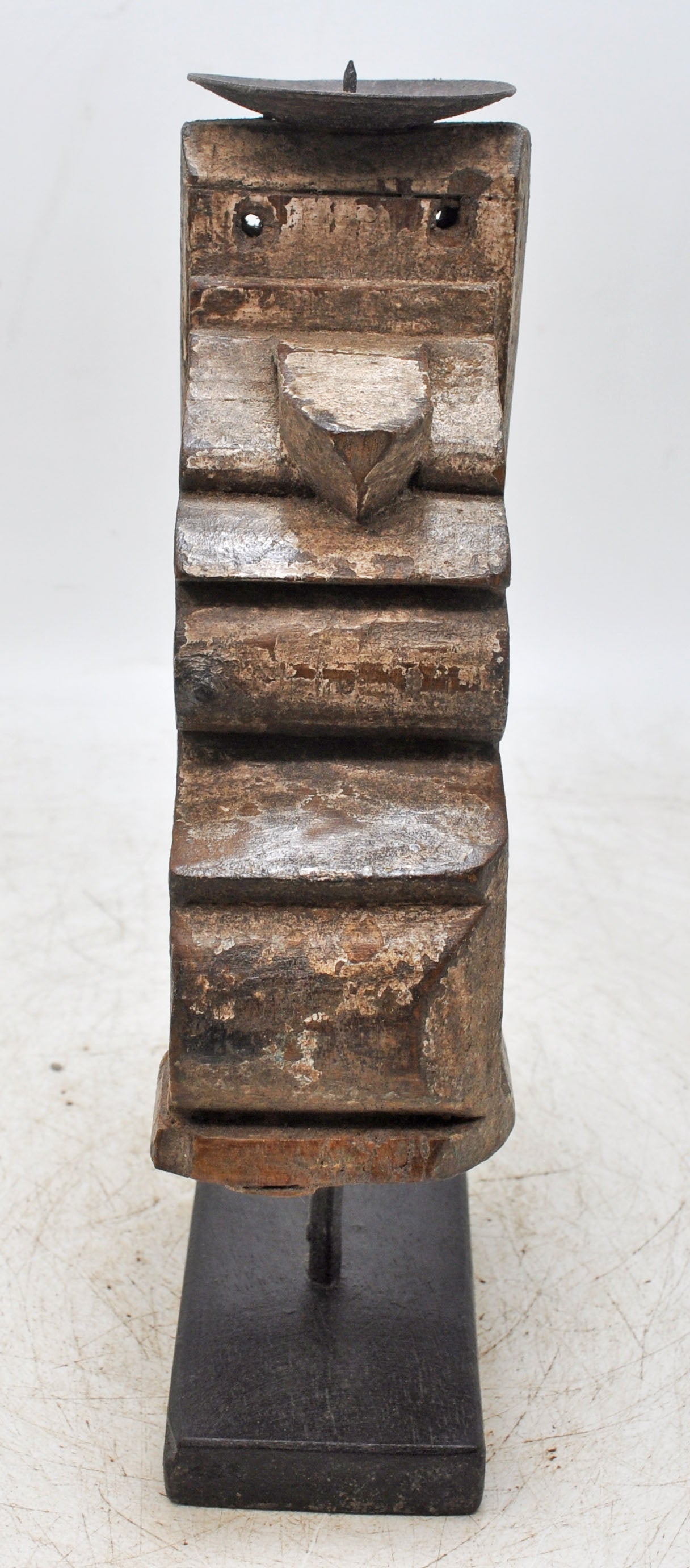 Antique Wooden Bracket Carving Candle Holder Original Old Hand Carved