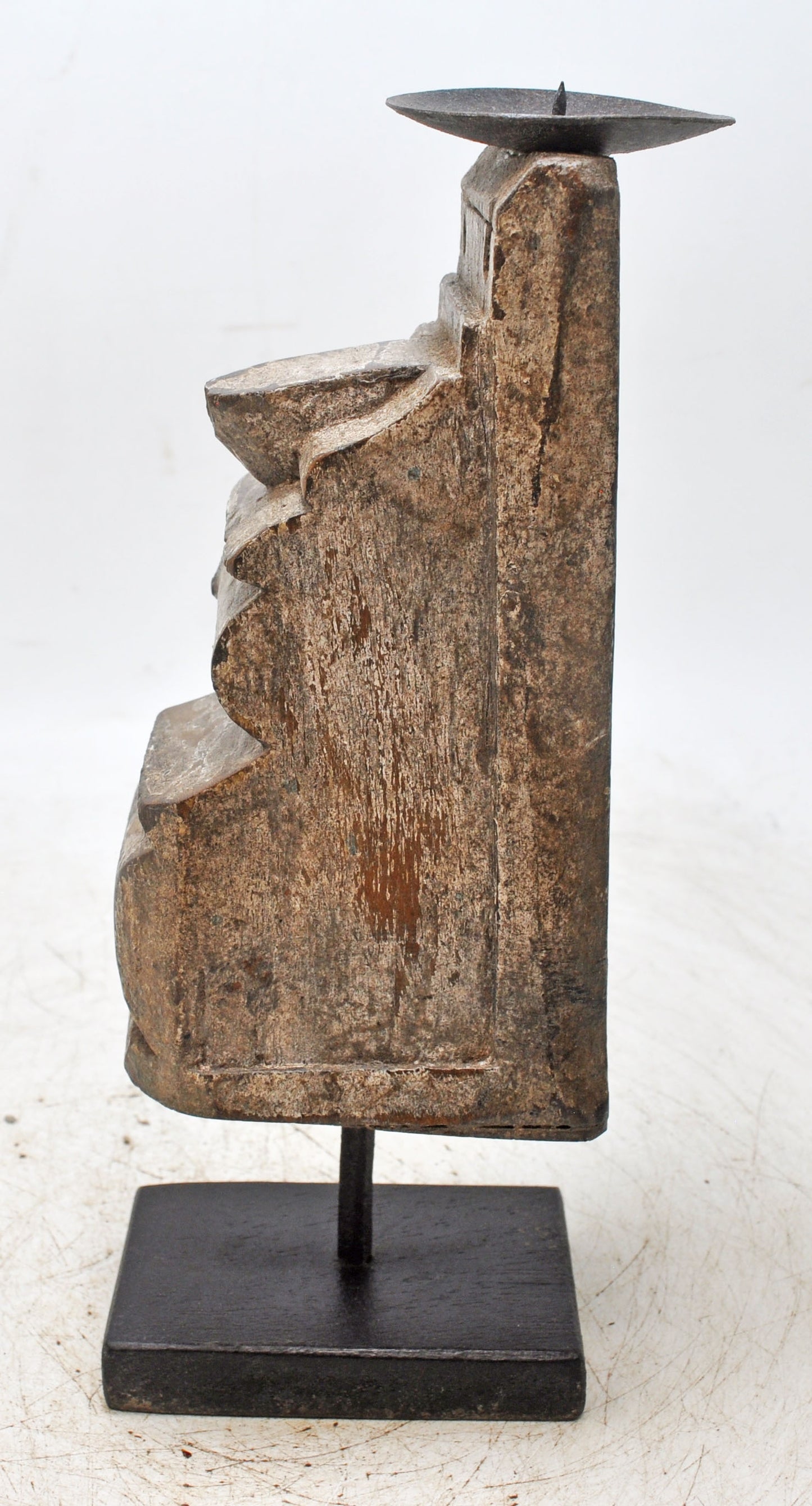 Antique Wooden Bracket Carving Candle Holder Original Old Hand Carved