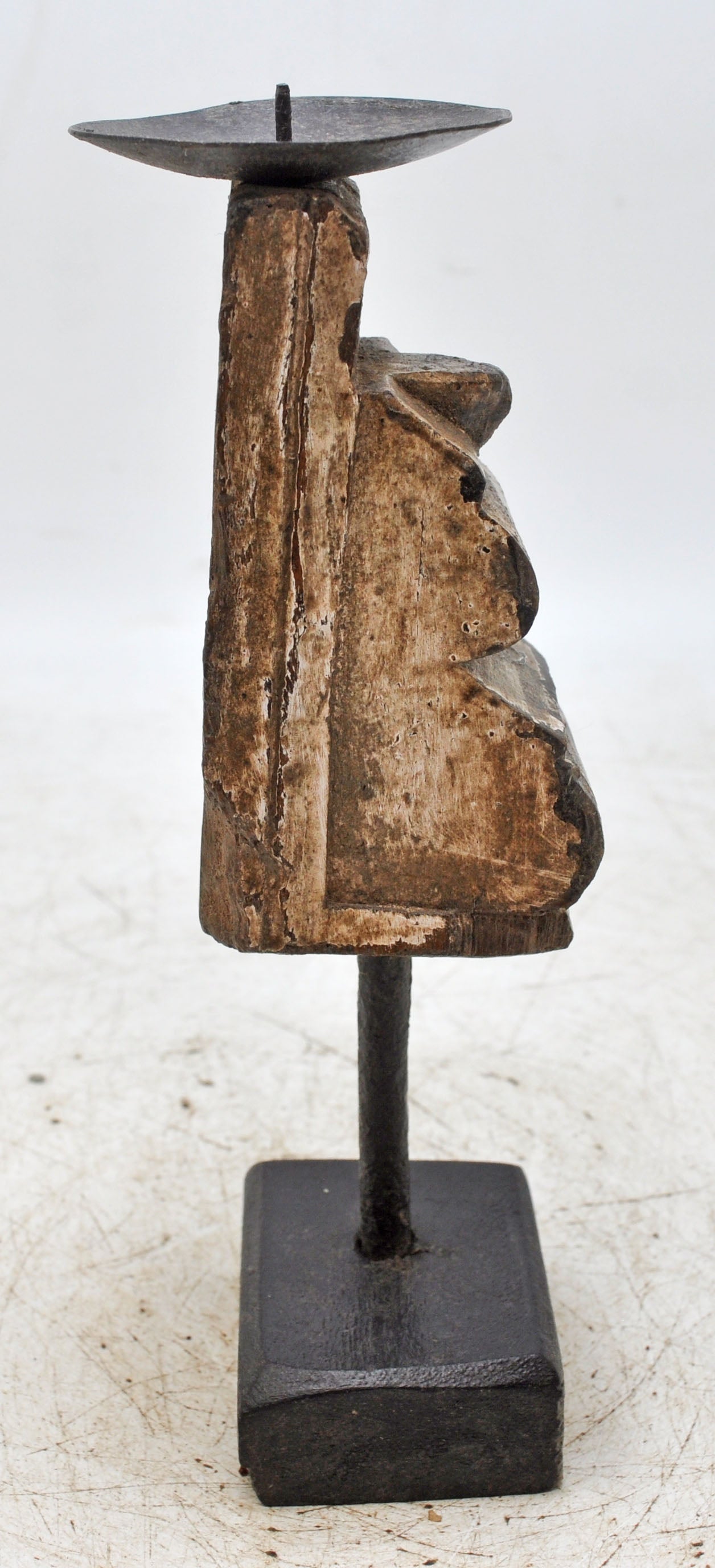 Antique Wooden Bracket Carving Candle Holder Original Old Hand Carved