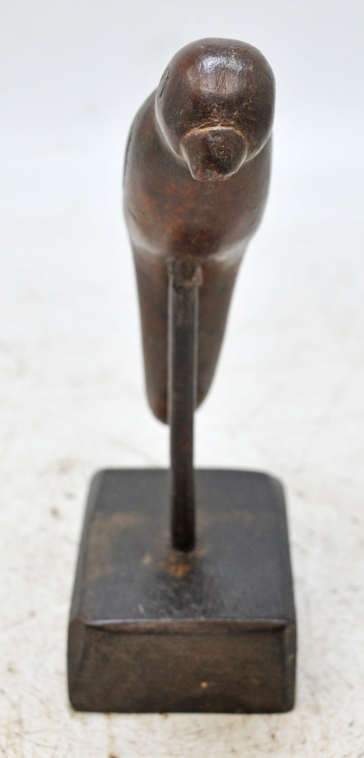 Vintage Wooden Parrot Bird Figurine Original Old Hand Carved