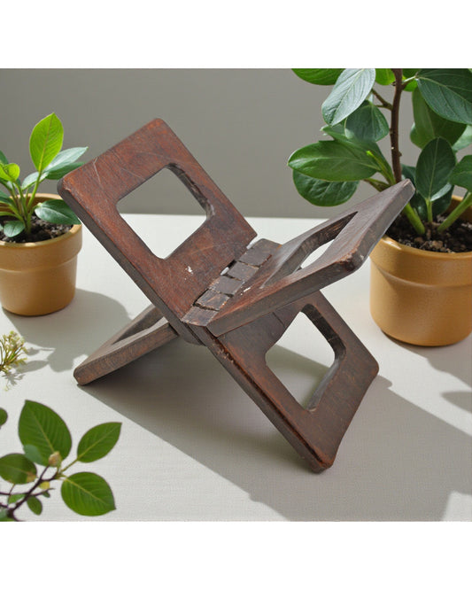 Antique Wooden Holy Quran Book Stand Original Old Hand Crafted