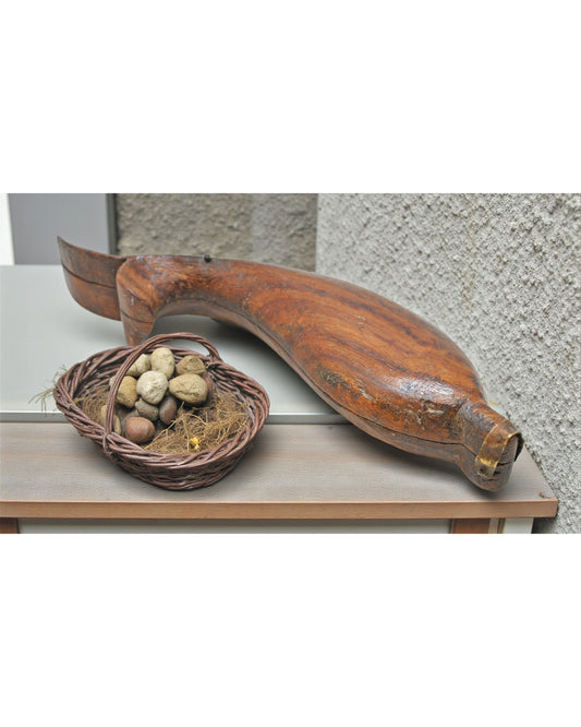 Antique Wooden Kum Kum Powder Tika Box Original Old Hand Carved