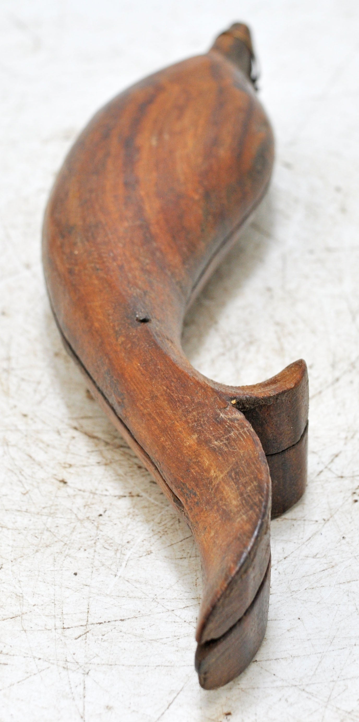 Antique Wooden Kum Kum Powder Tika Box Original Old Hand Carved