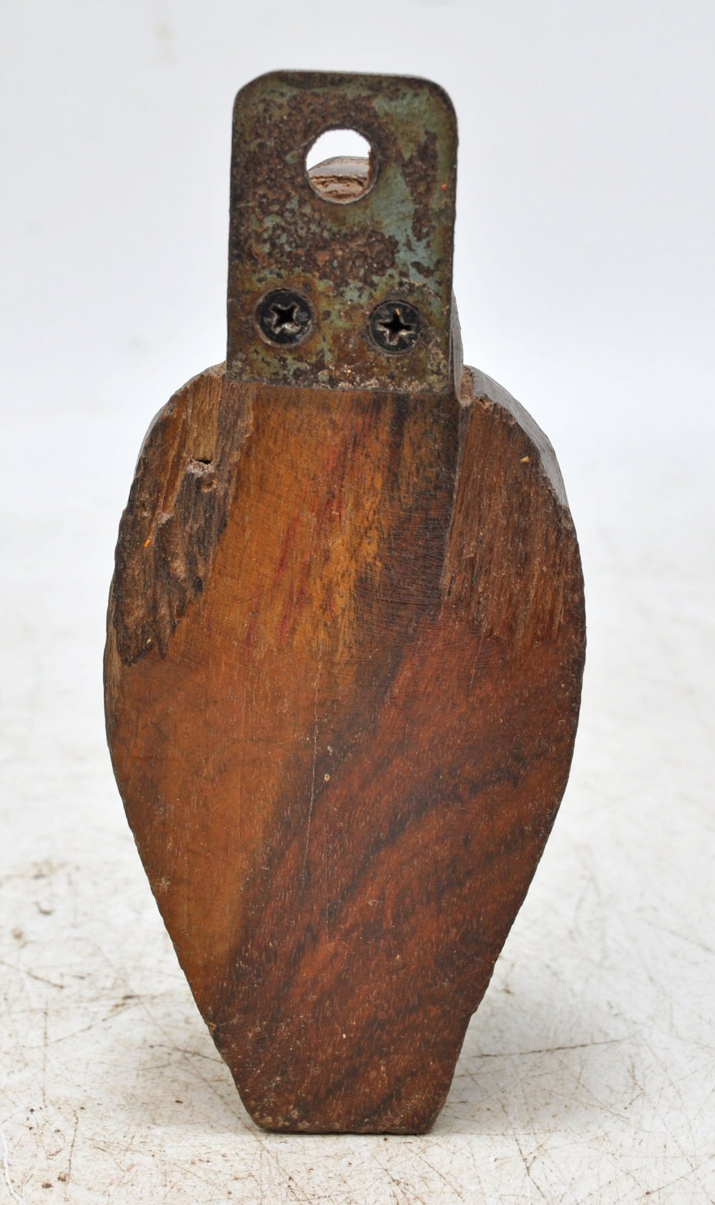 Antique Wooden Peacock Bird Figurine Original Old Fine Hand Carved
