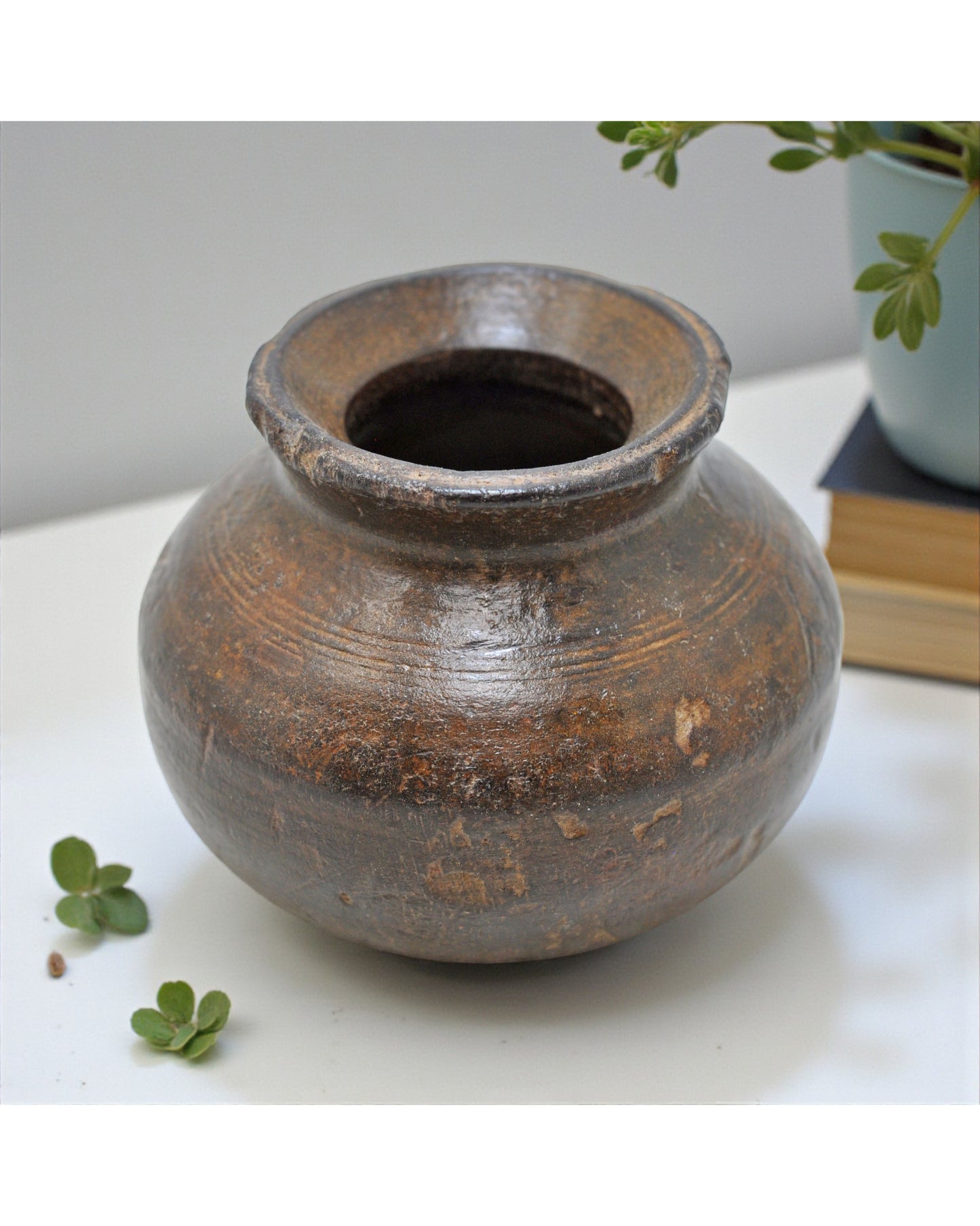 Antique Wooden Water Drinking Lota Pot Original Old Hand Carved