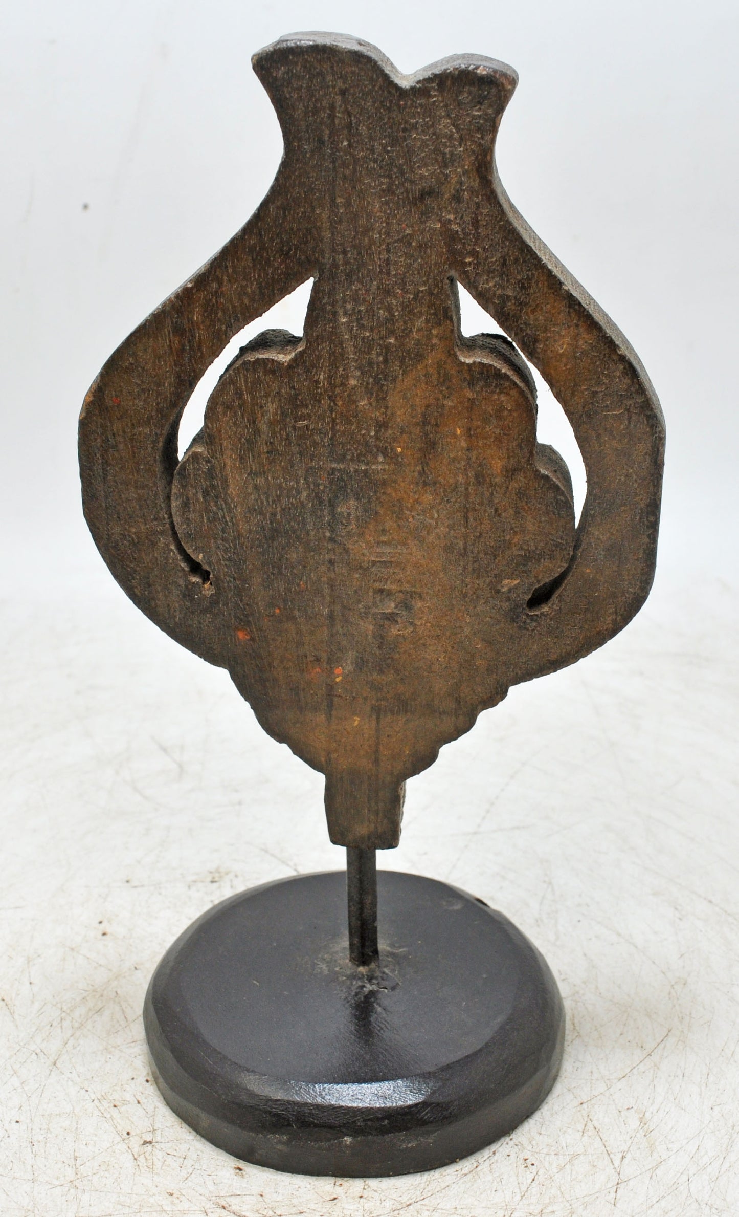 Hand Carved Wooden Floral Carving Panel on Stand