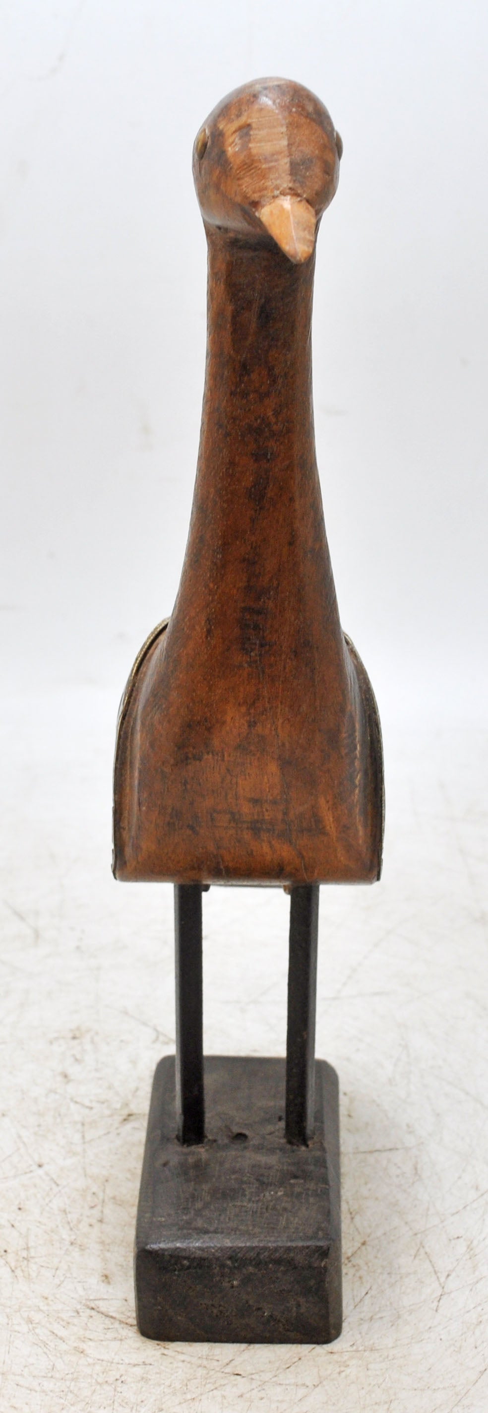 Vintage Wooden Bird Figurine Original Old Hand Carved