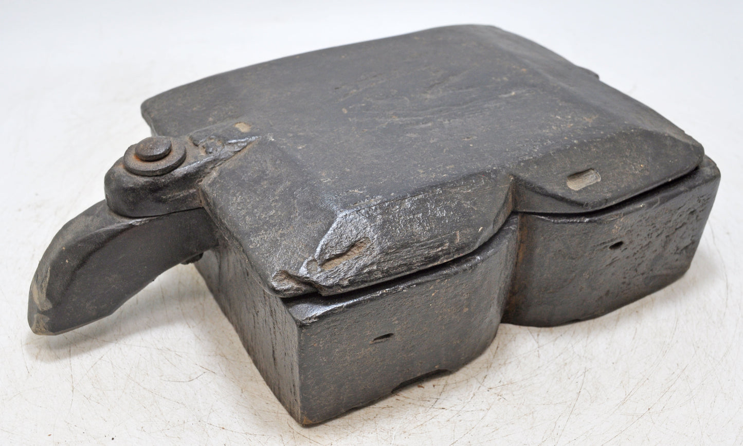 Antique Wooden Kitchenware Spice Box Original Old Hand Carved