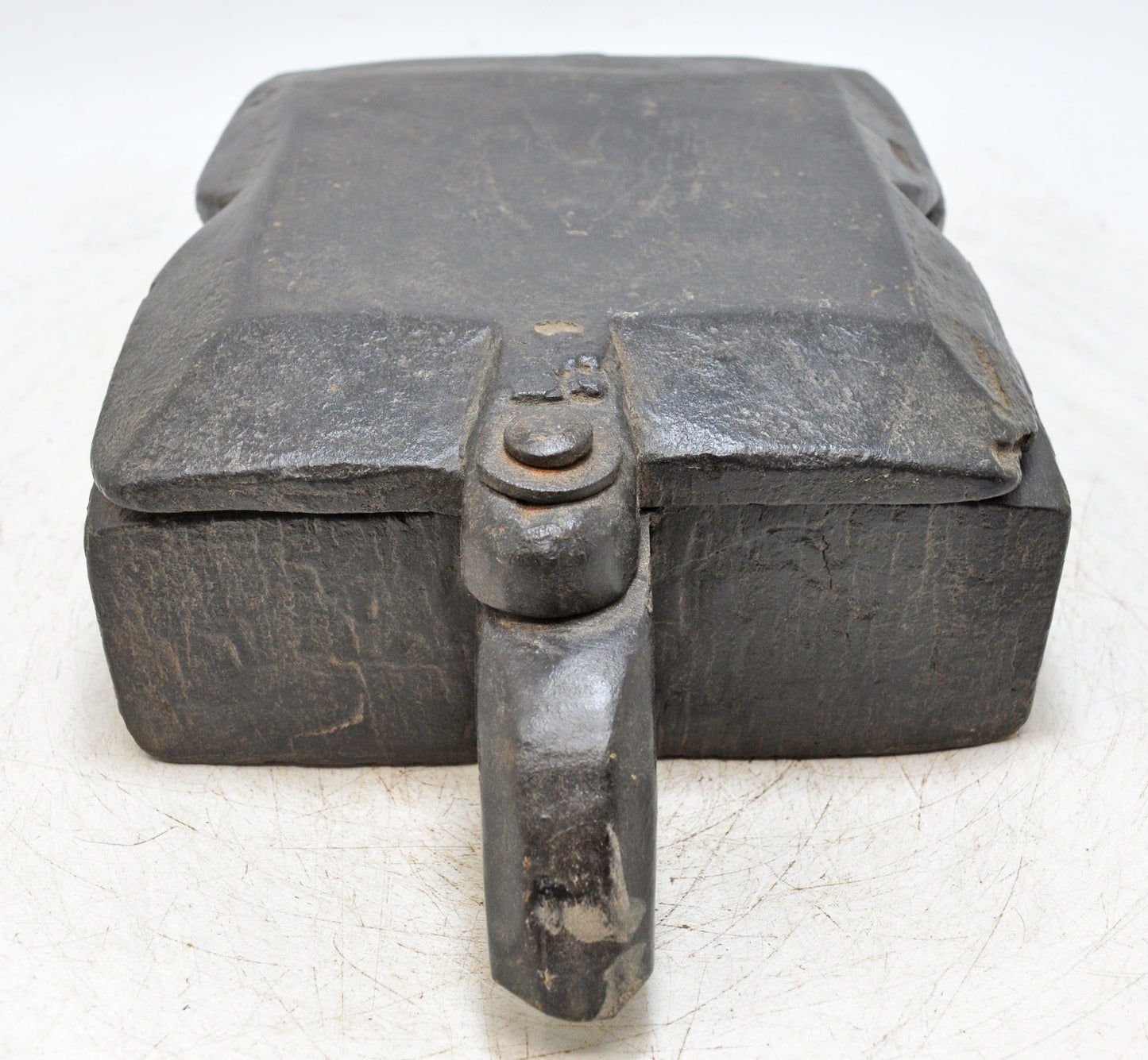 Antique Wooden Kitchenware Spice Box Original Old Hand Carved