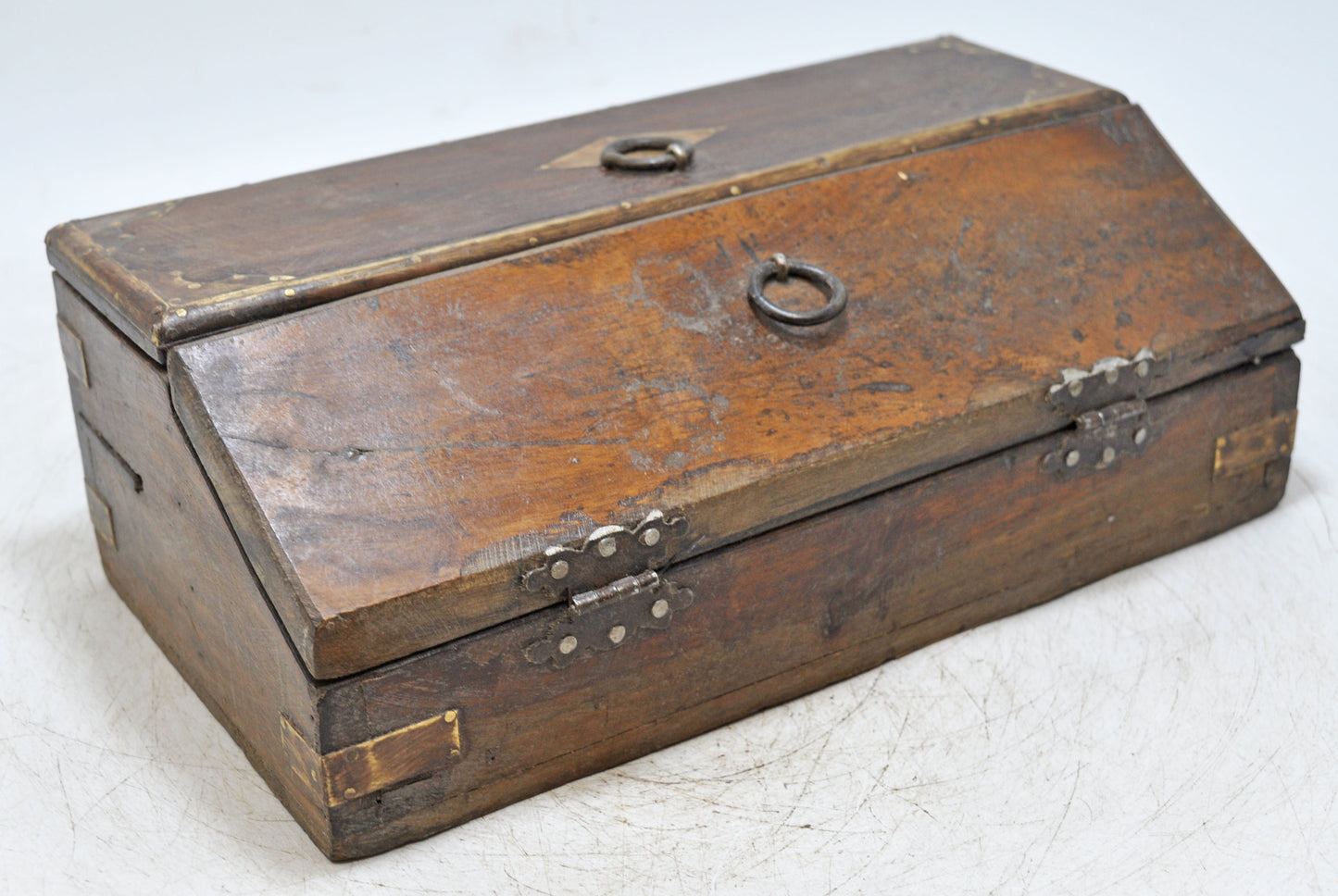 Vintage Wooden Pencil Stationary Storage Box Original Old Fine Hand Crafted