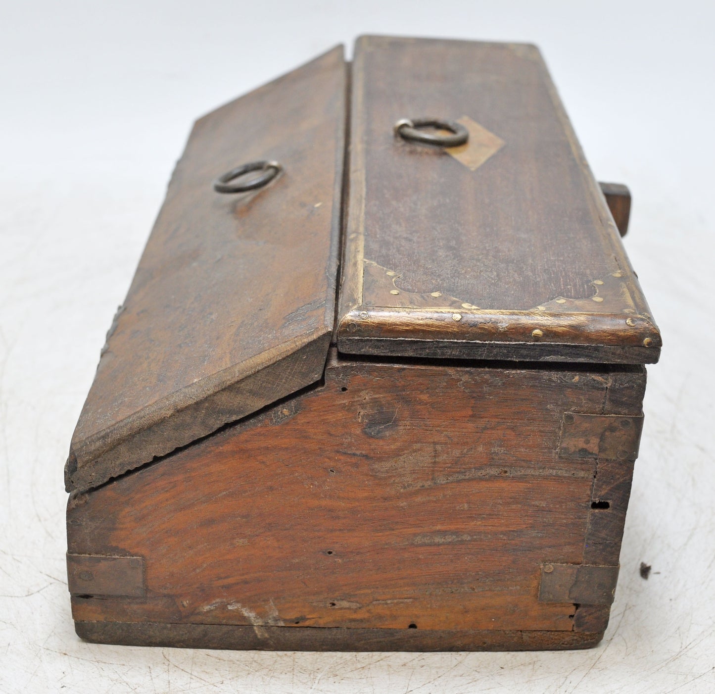 Vintage Wooden Pencil Stationary Storage Box Original Old Fine Hand Crafted