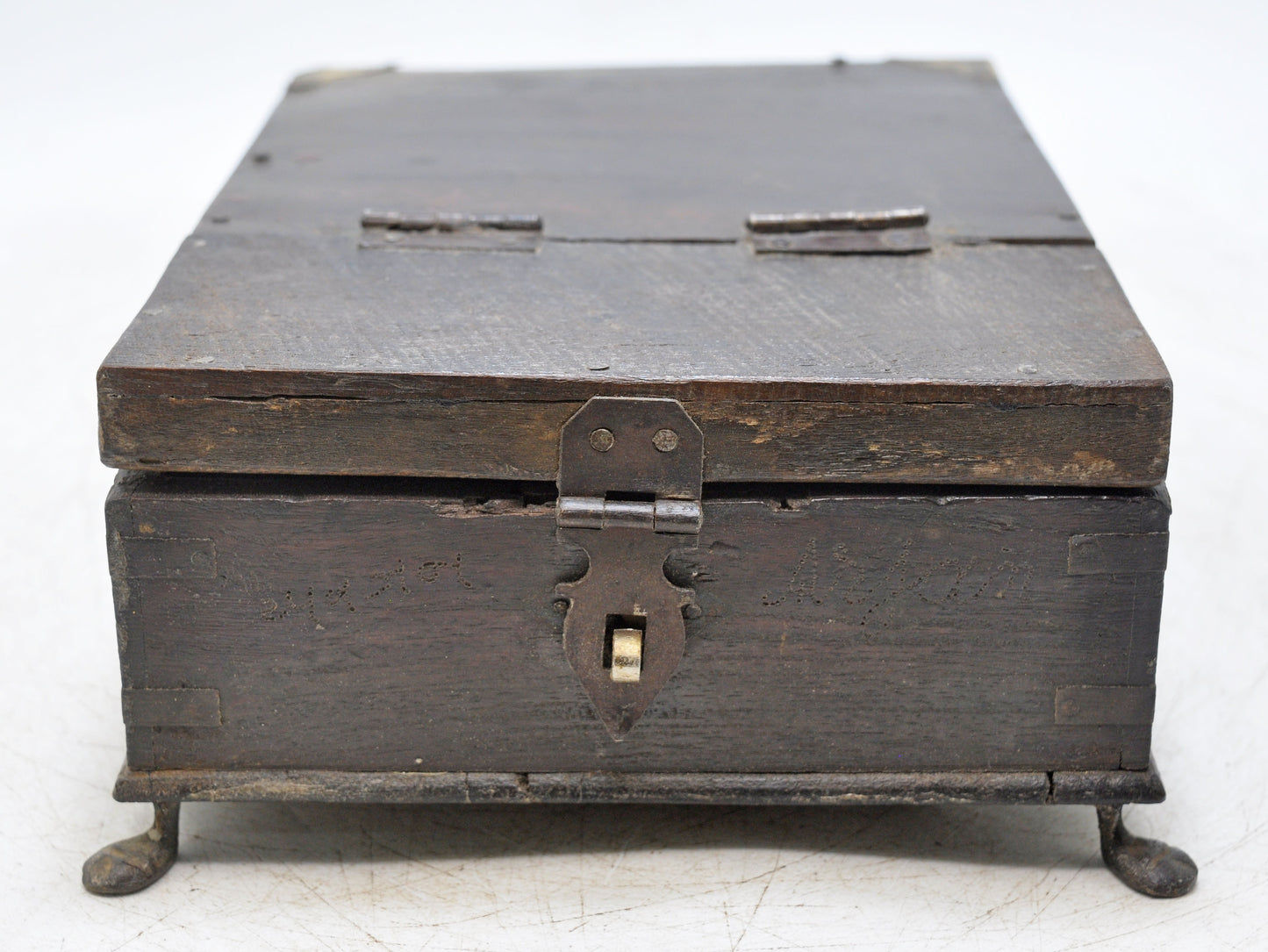 Antique Wooden Vanity Shaving Box Original Old Hand Crafted