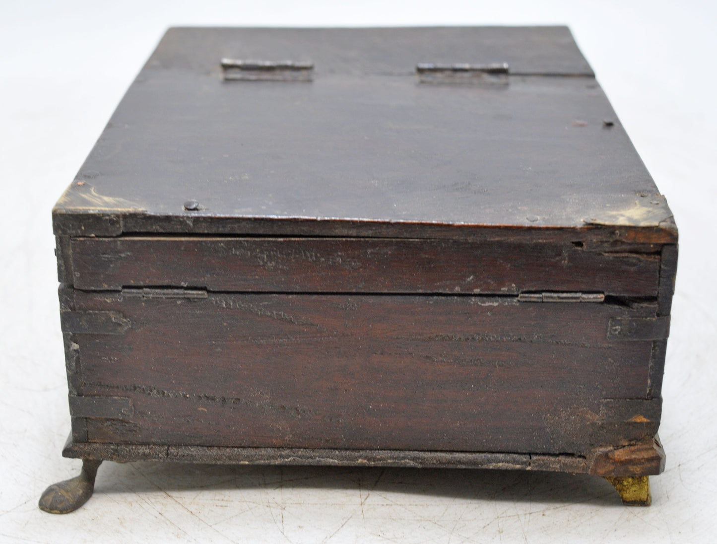 Antique Wooden Vanity Shaving Box Original Old Hand Crafted