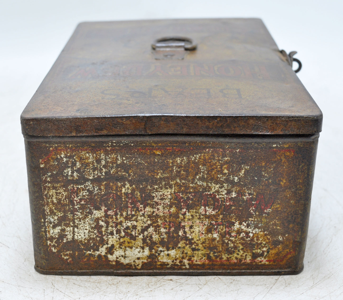 Vintage Ad Sign Tin Box Bears Honeydew Cigarettes Original Old