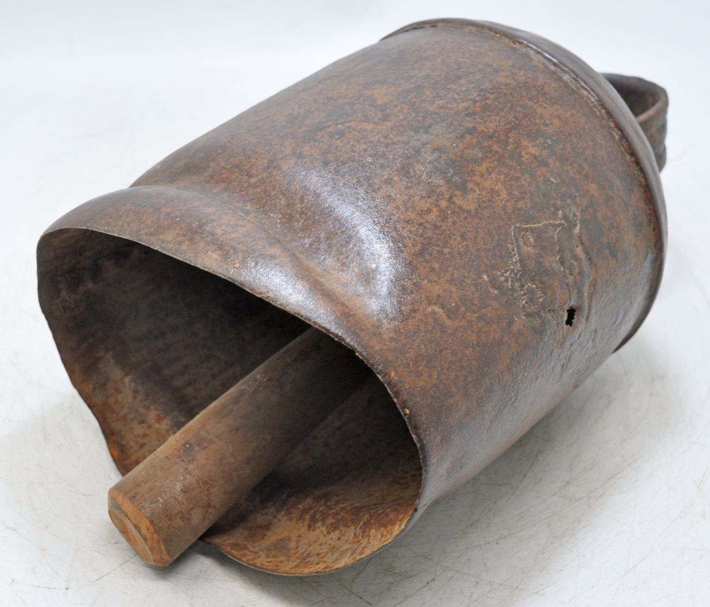 Antique Iron Large Size Elephant Cow Animals Bell Original Old Hand Crafted